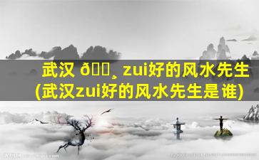 武汉 🌸 zui
好的风水先生(武汉zui
好的风水先生是谁)